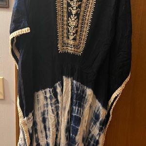 Vibrant Colors Tie and Dye short top Kaftan Blouses